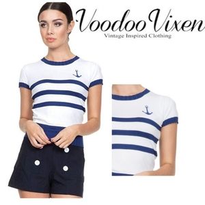 Voodoo Vixen ⚓Parker Striped Nautical Sweater